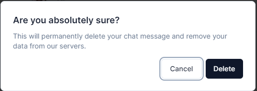 Delete a chat